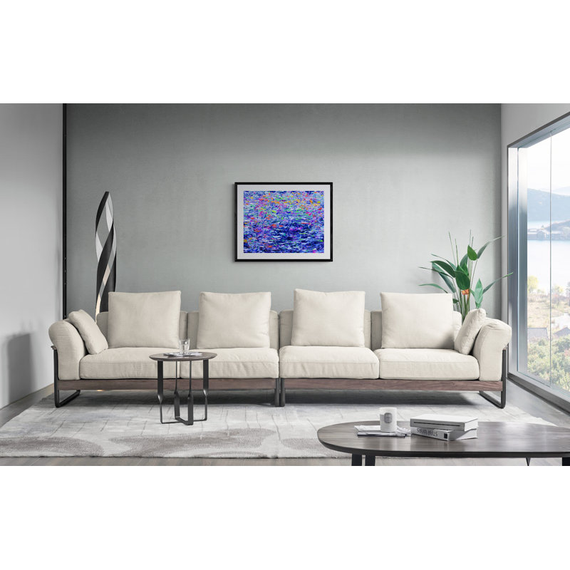 Blue Density Print by Drew Gaffney, Wrapped Canvas, 24" H x 32" W
