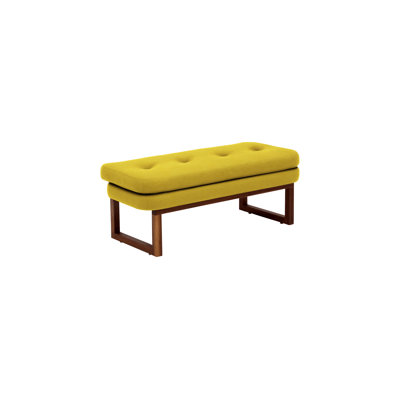 Melinda Solid Wood Tufted Bench