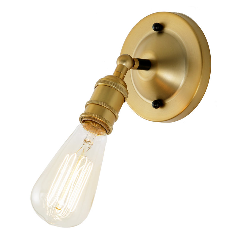 Branum Swing Arm Sconce, Satin Brass