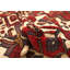 Tapis unique en laine noué à la main rouge tadjik des années 2010 de 4 pi 2 po x 6 pi Riya