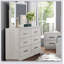 Mobilier de chambre transitionnel en miroir