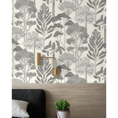 Papier peint auto-adhésif rétro pour la salle de bain Boho