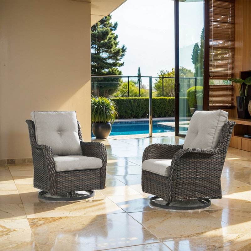 Fauteuil d'appoint avec coussins Schutt, Beige, Brun