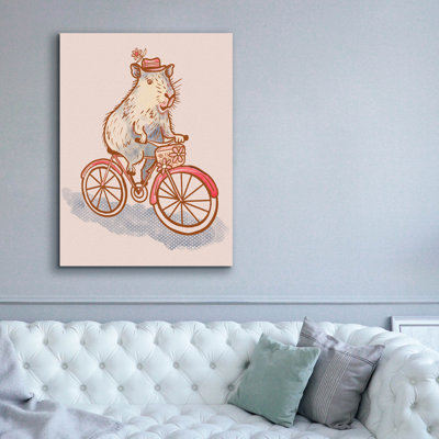 Toile épique Graffiti «Capybara 2» par Rachel Hallquist, 40 po x 54 po