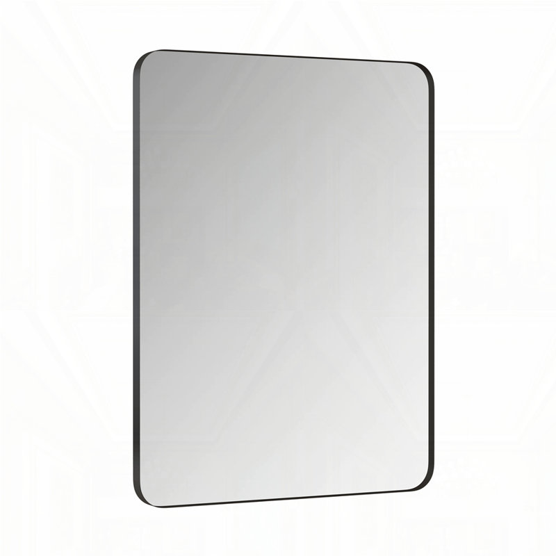 Rectangular Mirror Metal Framed Mirror, Black