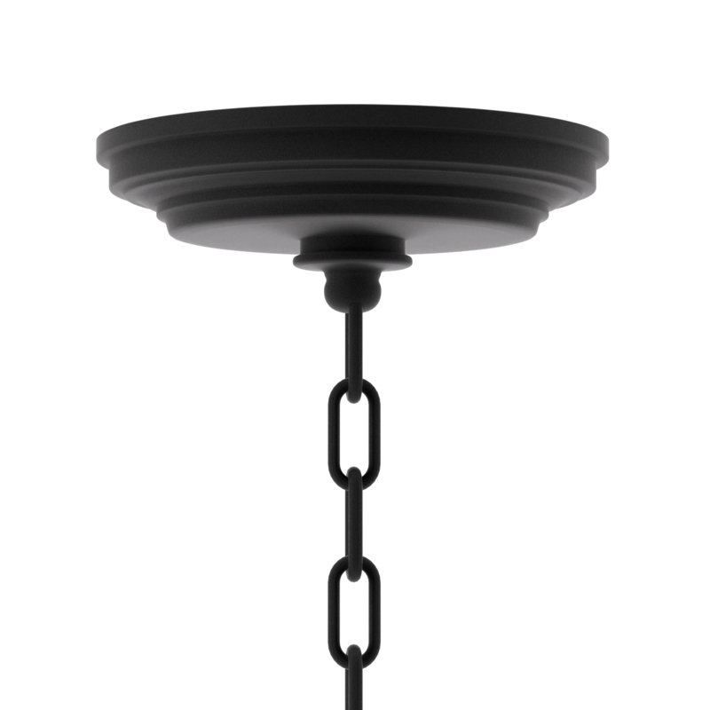 16 - Light Dimmable Wagon Wheel Chandelier