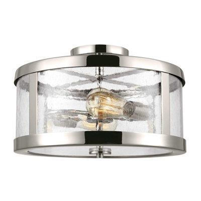 Kingsley Glass Semi Flush Mount