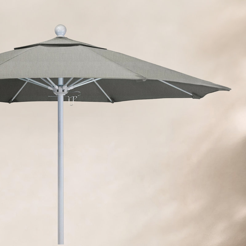 Hibo 7.5' Sunbrella® Umbrella, 90" W x 90" D, Bronze, Granite Sunbrella� 1A