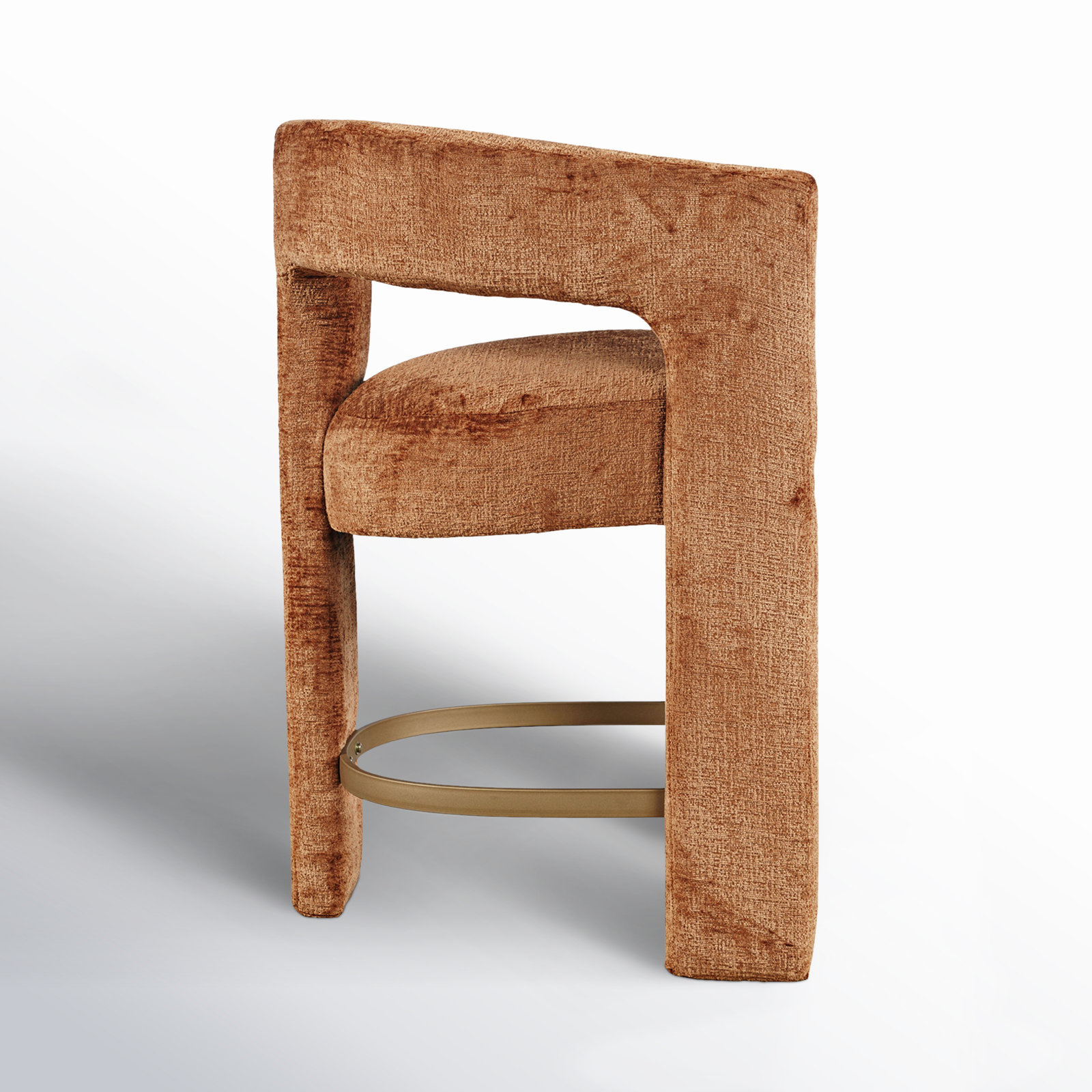 Darlington 25" Bar Stool, Gwen Rust Microsuede