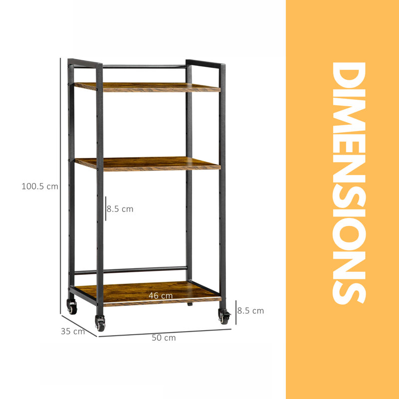 Logemann 100.5cm H x 50cm W Standard Bookcase