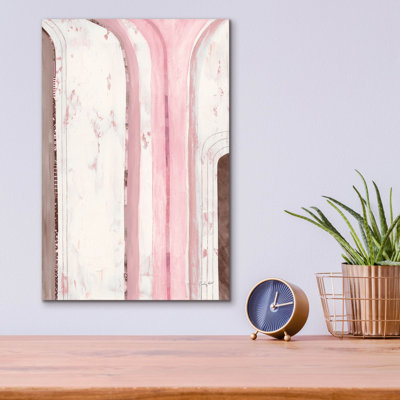  «Kindness 1 Pink» par Courtney Prahl, art mural en verre acrylique, 12 po x 16 po