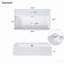 Meuble-lavabo simple 21,6 po avec plateau en céramique Frohlinde