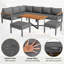 All Weather 7- Person Seating Group With Cushions