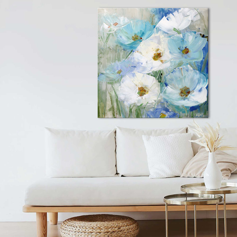 "Poppy Rhythm II" par Sally Swatland, reproduction sur toile, H 24 po x l 24 po x P 1,5 po