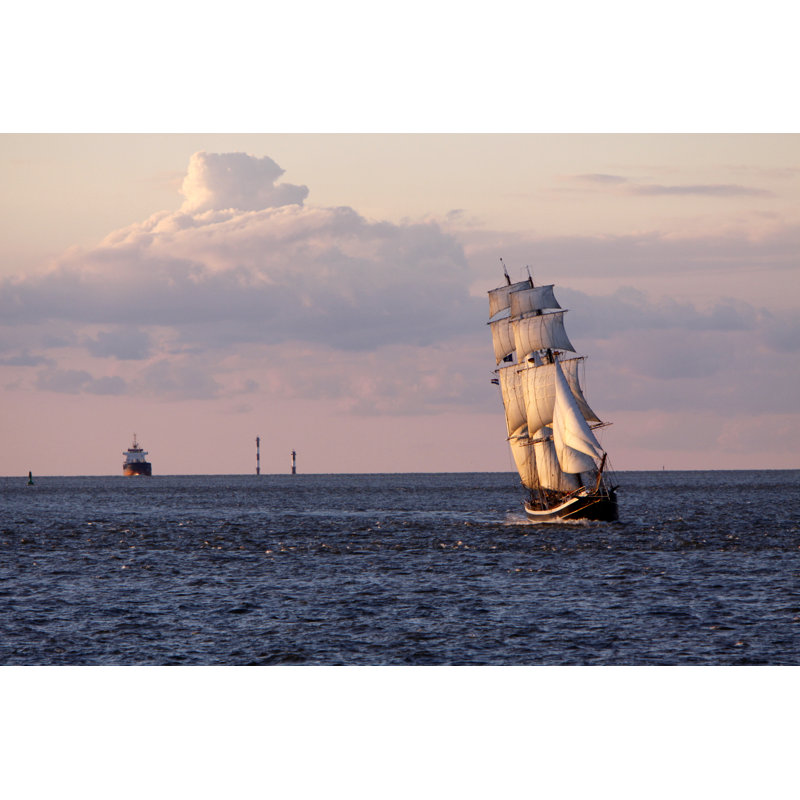 Brigg Morgenster On Sea - Wrapped Canvas Print, 81cm H x 122cm W x 3.8cm D