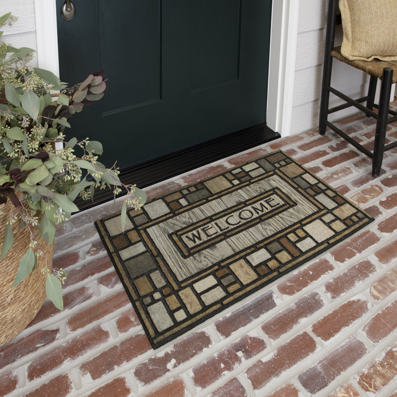Tapis d'extérieur Croll Drifted Nature Welcome, Rectangle 1 pi 11 po x 2 pi 11 po
