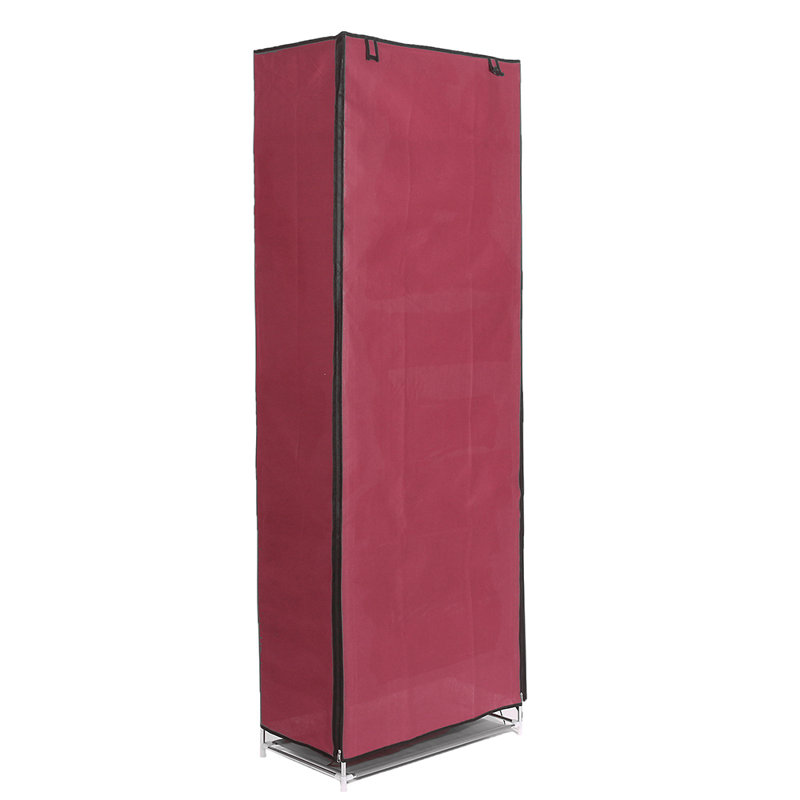 25 Pair Shoe Storage Cabinet, Rose Red