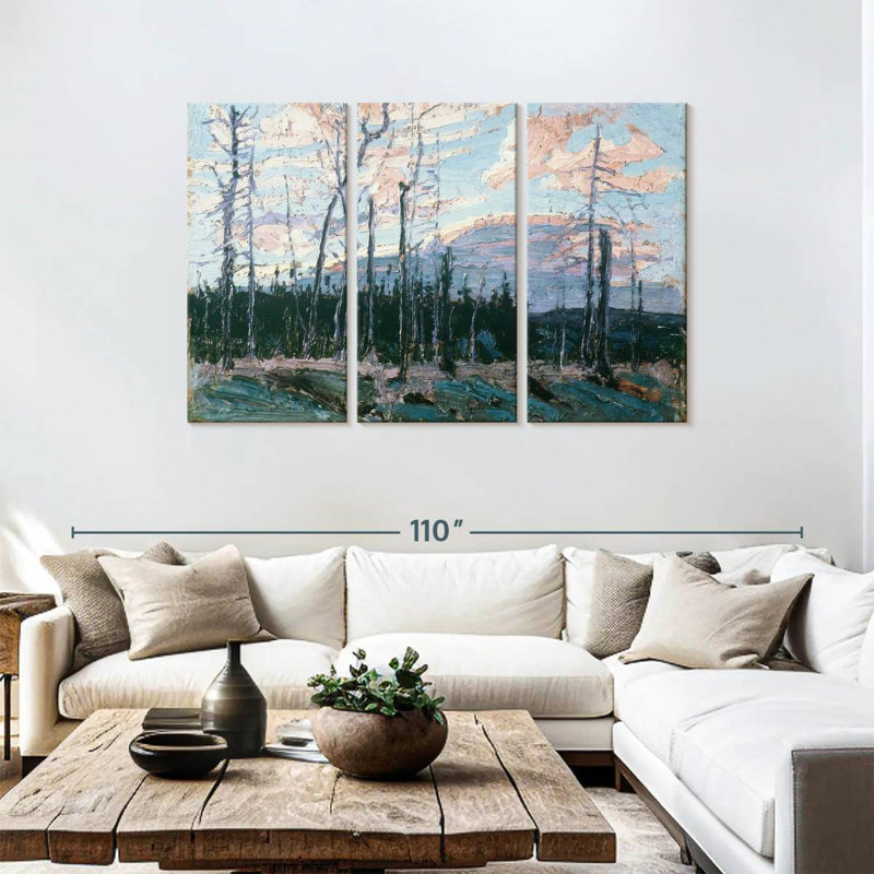 Avery Terre brûlée au coucher du soleil, H 48 po x l 74 po
