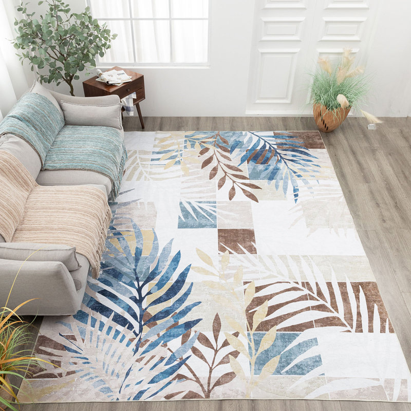 Tapis lavable et pliable Jasmine, Rectangle 5 pi x 7 pi