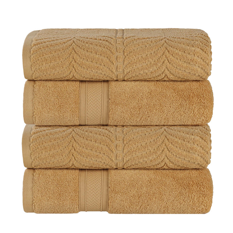 Orelia Cotton Bath Towel, Gold