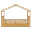  Structure de lit double en bois massif, plateforme en bois de pin massif avec tiroirs de rangement et tête de lit à lattes, naturel-1471659451