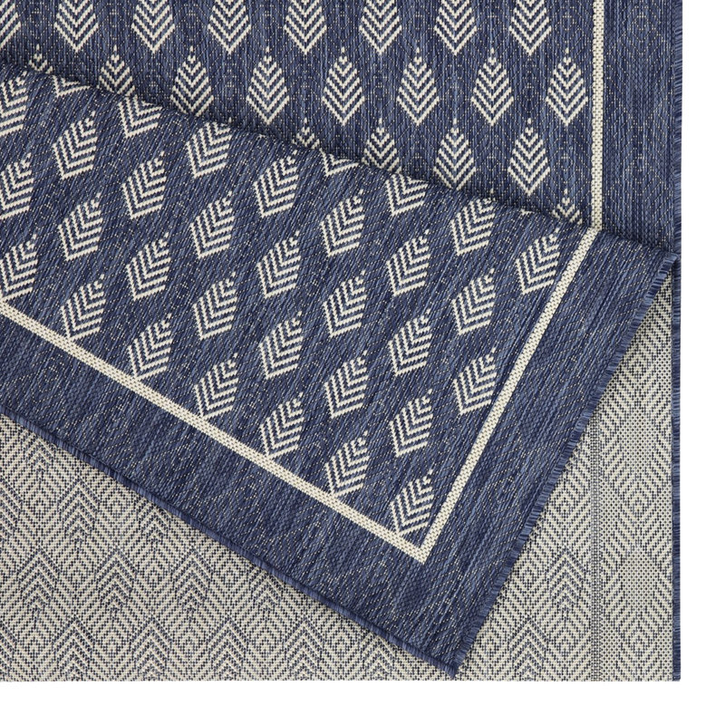 Blue Area Rug Sunshine Gchar2007 - 2 Ft. 7 In. X 3 In., , Stain , For Indoor And Outdoor & Pet , Any Room, Runner 2'6" x 7'4"