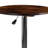 Cohan 23.5" Round Adjustable Pine Wood Table (Adjustable Range 26.25" - 35.5")
