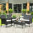 Nesta 8 - Person Patio Conversation Set with Cushions