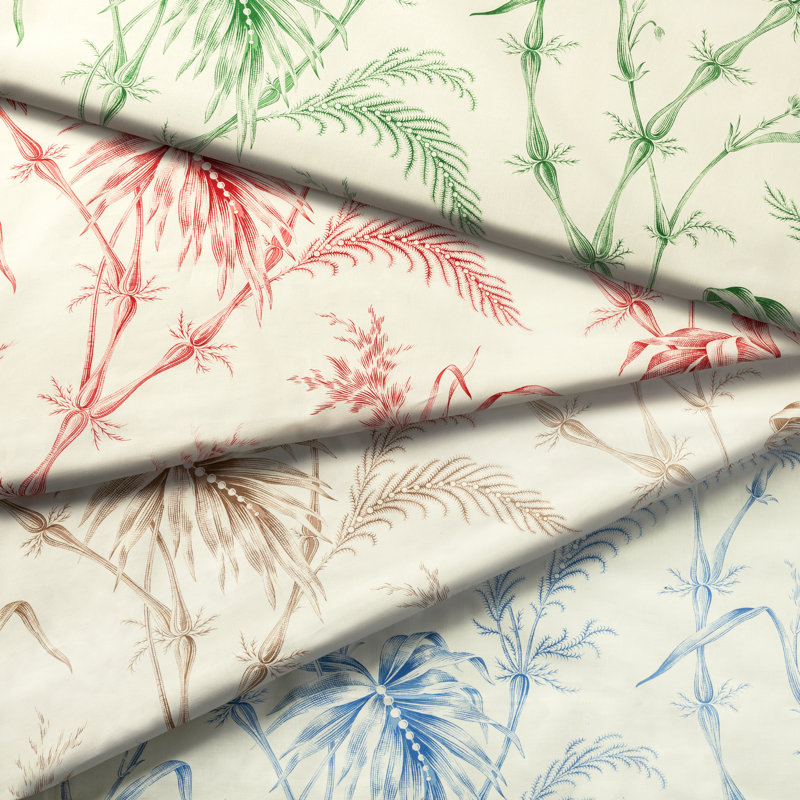 Louverne Lauziere 100% Cotton Fabric, Red