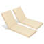 Ensemble de 2 coussins de chaise longue d'extérieur avec attaches Aoodor-2117951194
