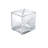 4" Cube Pencil Holder with Divider, 2-Pack