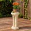 Table d'appoint en béton à colonne pour piédestal pour décoration intérieure et extérieure, légère et durable