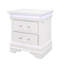 Table de chevet blanche avec DEL-1003781821