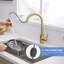 Robinet de cuisine sans contact en acier inoxydable, robinet de cuisine intelligent automatique mains libres-124456844