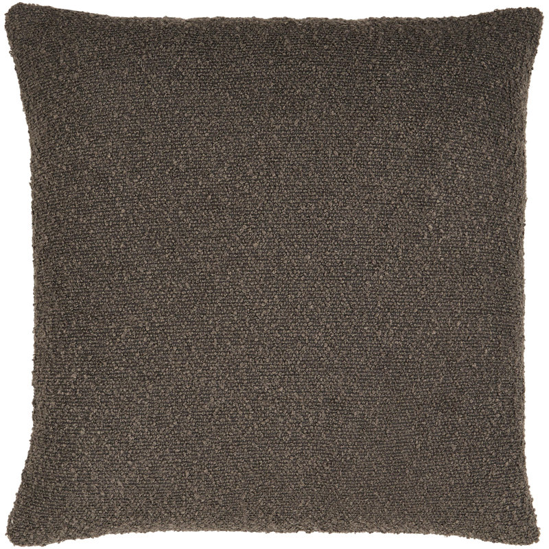 Housse de coussin Olinda, Housse de coussin seulement - sans coussin, H 18 po x l 18 po, Brun foncé