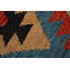 Tapis de couloir oriental géométrique en laine Kilim 3 x 13