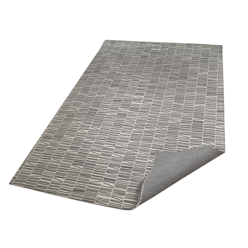 Bookcase Kids Play Mat, Rectangle 4' x 6', Ivory/Charcoal