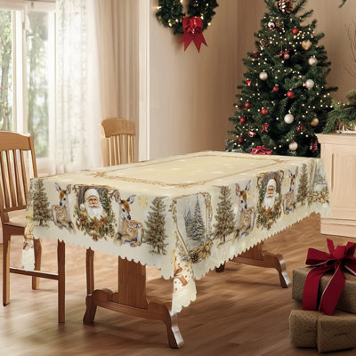 Nappe lavable en polyester de Noël