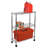 Tadcaster 22.5'' W Metal Height -Adjustable Shelving Unit with Wheels