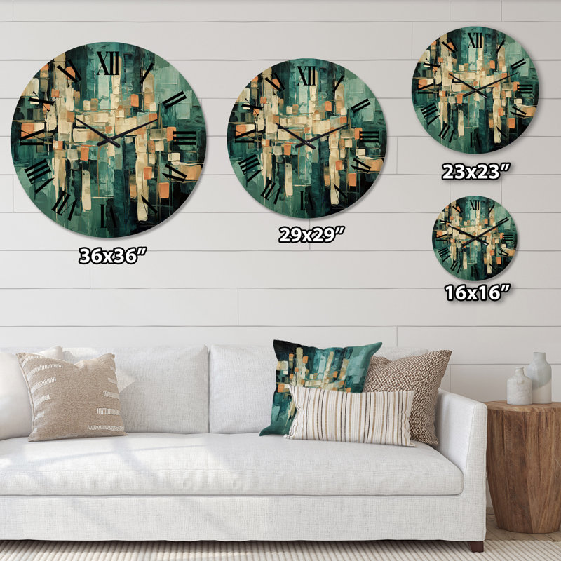 Horloge murale en bois massif Moutanabi, Moyenne