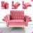 Siemon Velvet Accent Chair with Ottoman-956656806