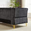 Canapé d'angle en chenille de 81,5 pouces, canapé modulaire en L en forme de L, canapés d'angle 5 places avec 3 coussins pour le salon, la chambre à coucher, un appartement, un bureau