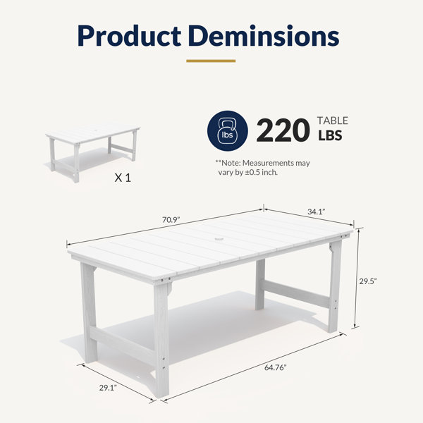 Dimensions du produit