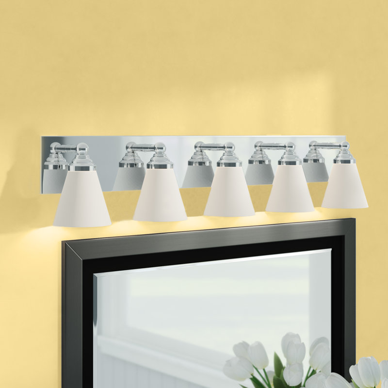 Bennfield 5 - Light Dimmable Bath Bar, Chrome