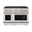 ZLINE Autograph 48 in. Paramount Dual Fuel Range with 8 Burner DuoPro Cooktop and Bronze Accents-116209073-116209070