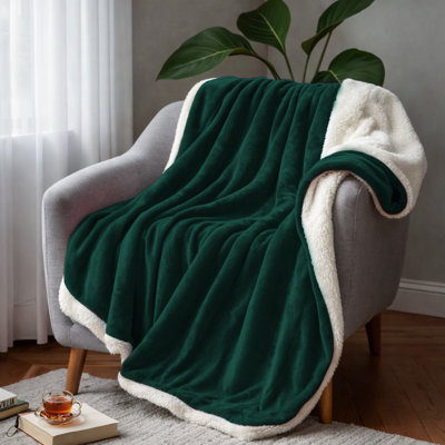 Couverture réversible en fausse fourrure et sherpa Cozy
