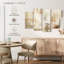 Avery neutre beige abstrait Polyptych-108889323