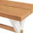 Chelsea 72" Wide Farmhouse Style Table With Crossed Legs Rectangular Dining Table with Bench