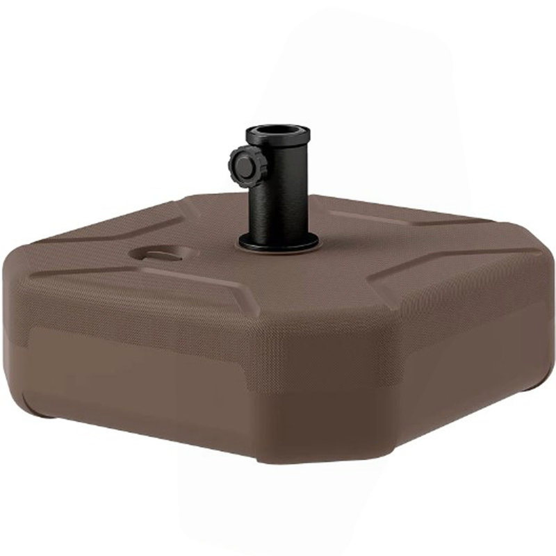 Support de parasol, support de parasol carré pour patio, base de parasol d'extérieur robuste