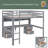 Gorga Kids Full Loft Bed with Drawers-1815712976